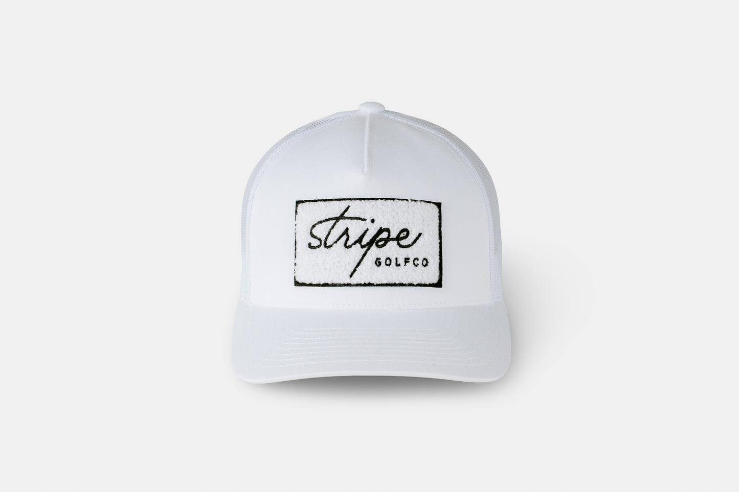 Chenille White Trucker