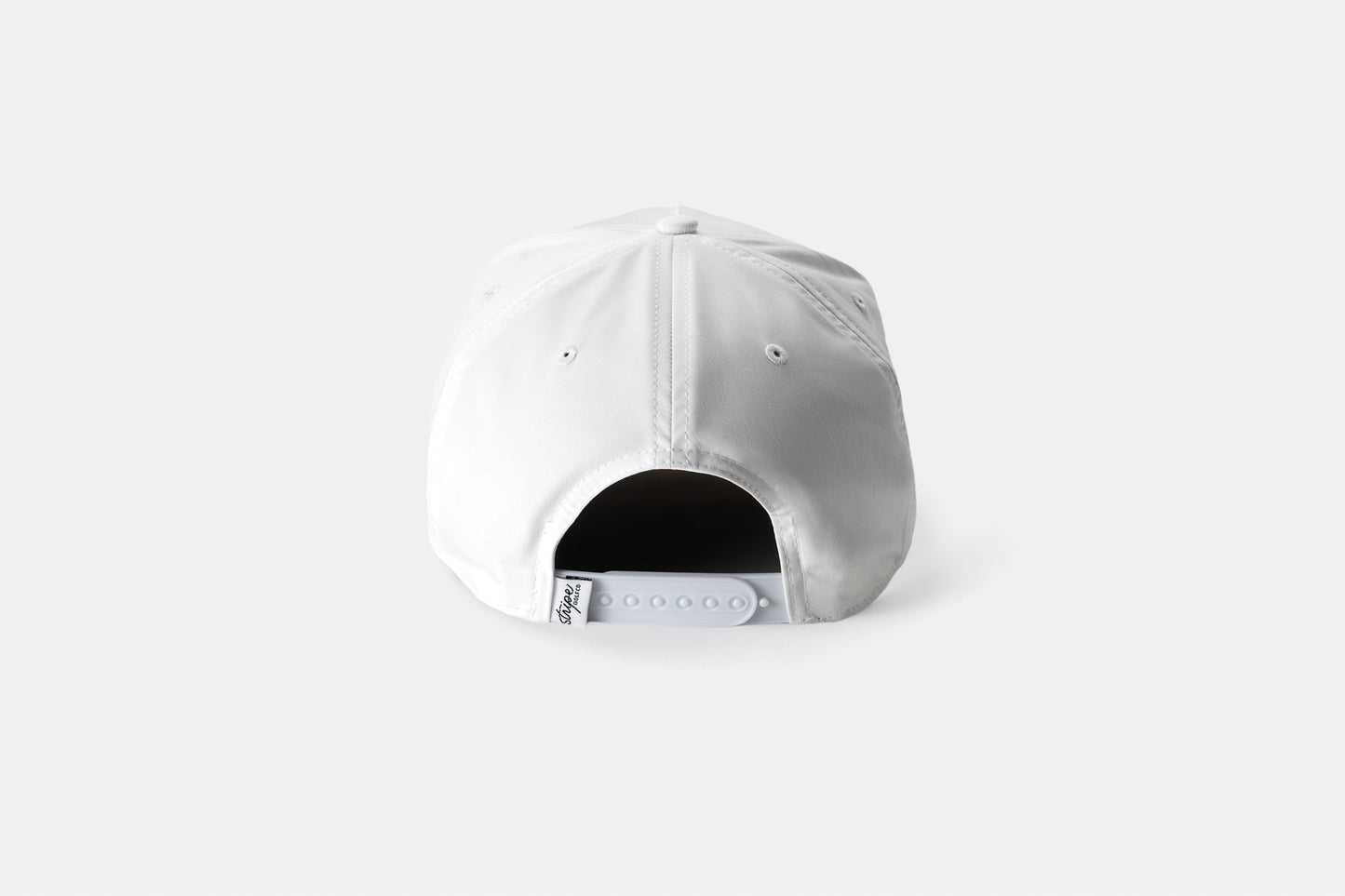 Chenille White Performance Snapback