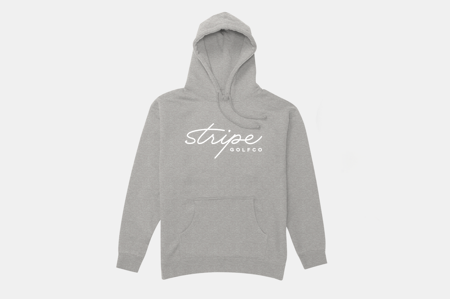 Stripe Script Hoodie - Grey